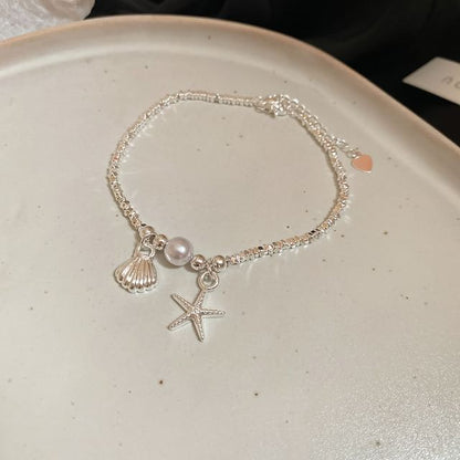 Faux Pearl Beaded Bracelet