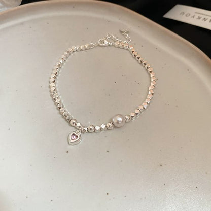 Faux Pearl Beaded Bracelet