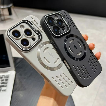 with (Compatible Case iPhone Magnetic Perforated MagSafe)