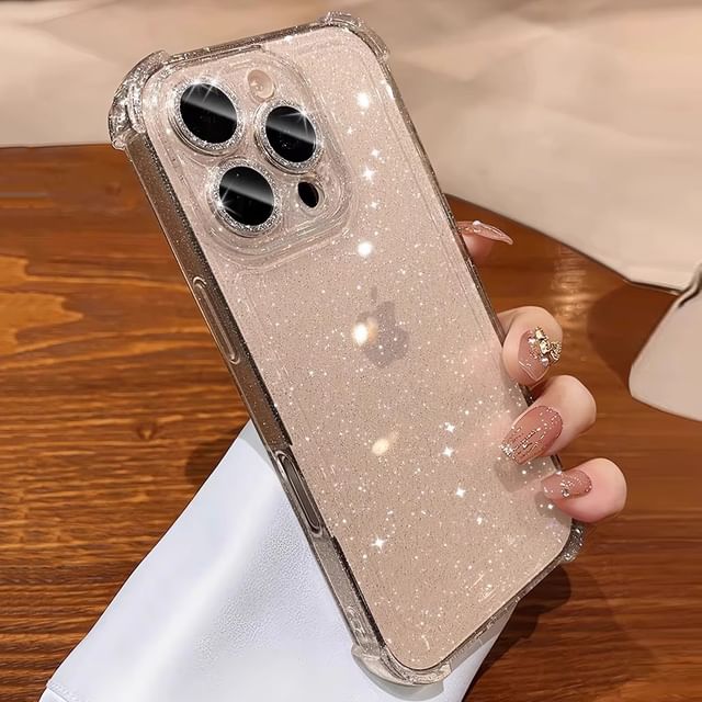 Case Transparent Glitter iPhone