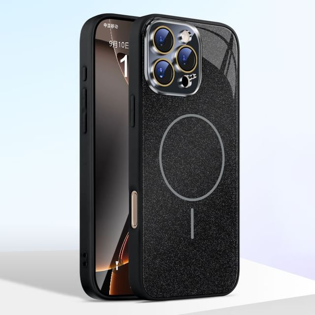 iPhone MagSafe) with Case Magnetic Glitter (Compatible