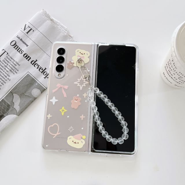Cartoon Transparent Phone Case / Strap / Set