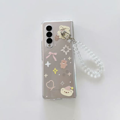 Cartoon Transparent Phone Case / Strap / Set