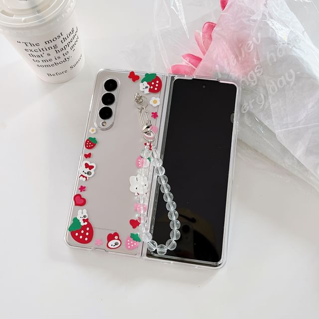 Cartoon Transparent Phone Case / Strap / Set