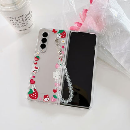 Cartoon Transparent Phone Case / Strap / Set