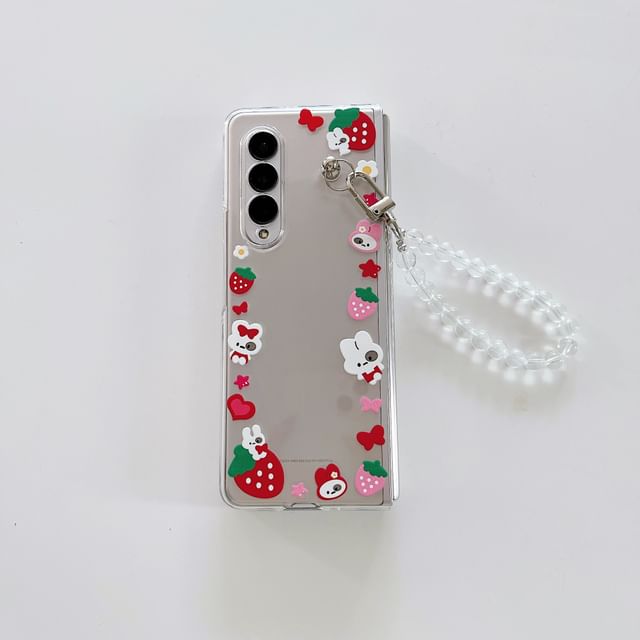 Cartoon Transparent Phone Case / Strap / Set