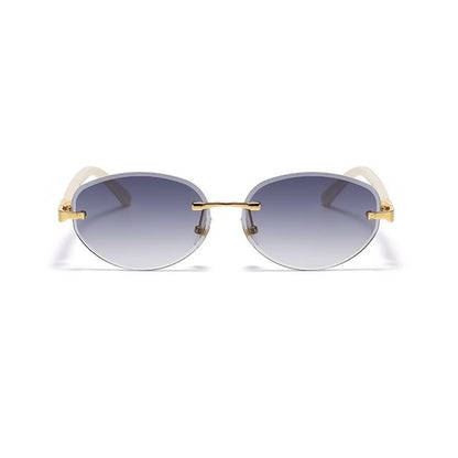 Retro Rimless Sunglasses