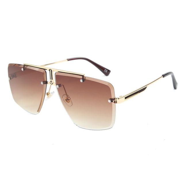 Ombre Square Frame Sunglasses