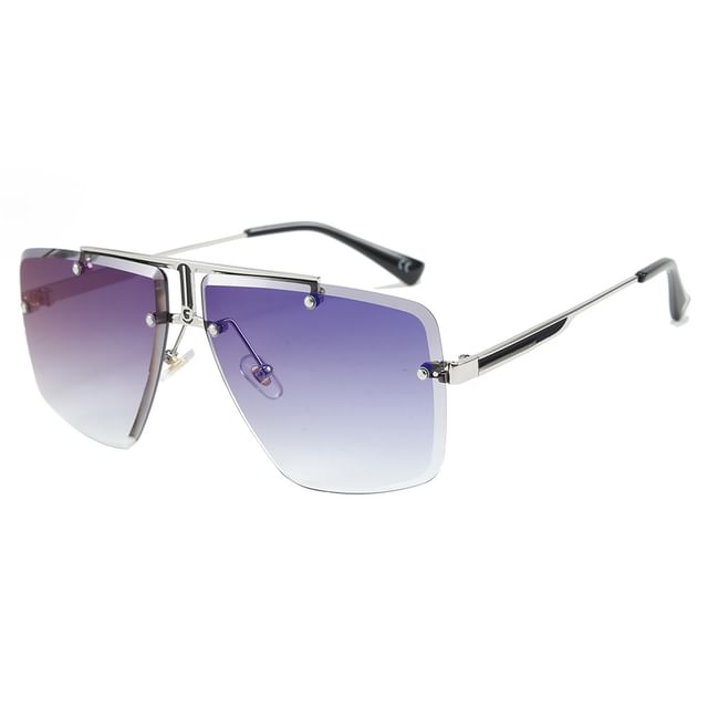Ombre Square Frame Sunglasses