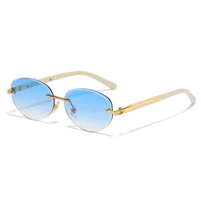Retro Rimless Sunglasses