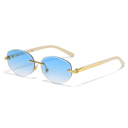 Retro Rimless Sunglasses