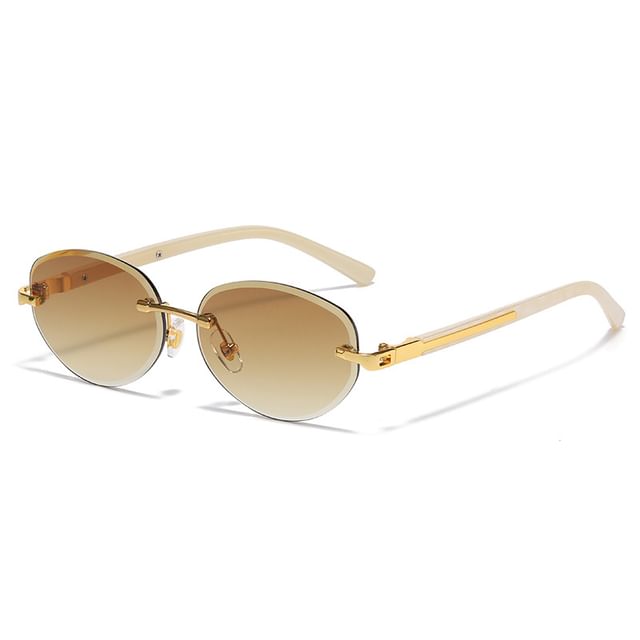Retro Rimless Sunglasses