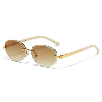Retro Rimless Sunglasses