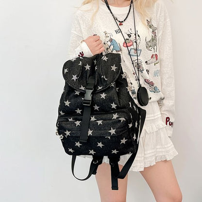 Backpack Star Print Flap