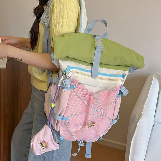 Color Backpack Zip Block