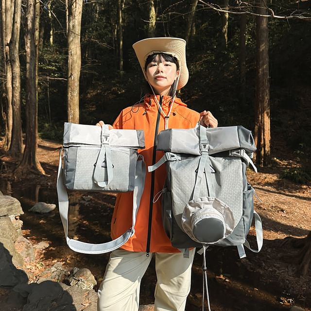 Bag Crossbody Tone Backpack Flap Two /