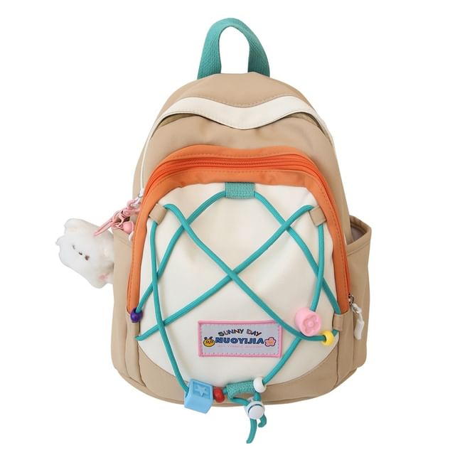 Block Canvas Color Backpack