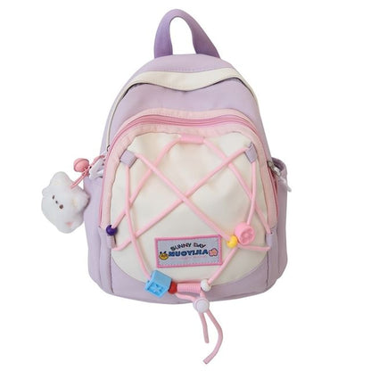 Block Canvas Color Backpack