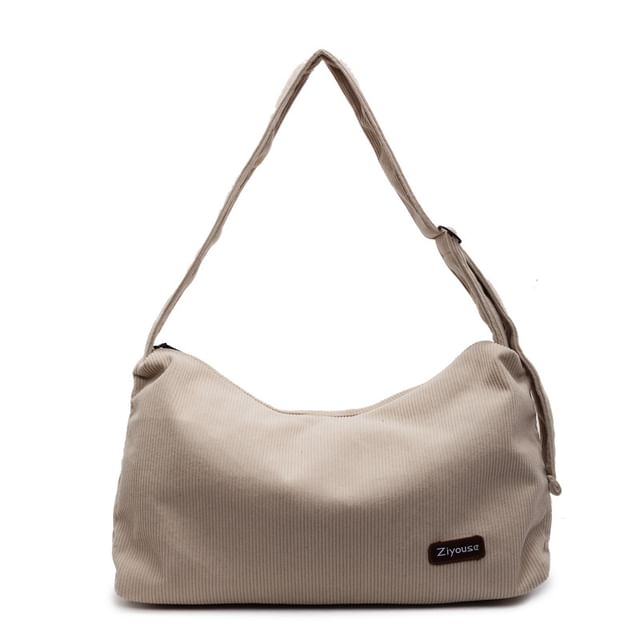 Striped Shoulder Bag Corduroy