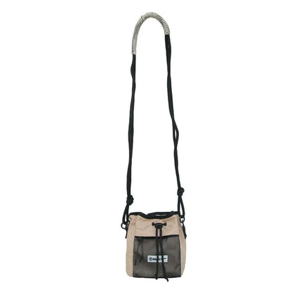 Block Crossbody Color Drawstring Bag