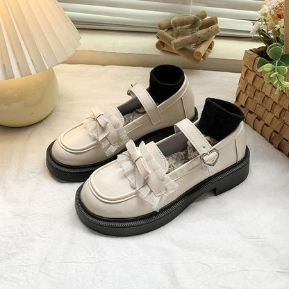 Jane Bow Platform Shoes Mary