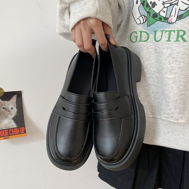 Platform Penny Loafers