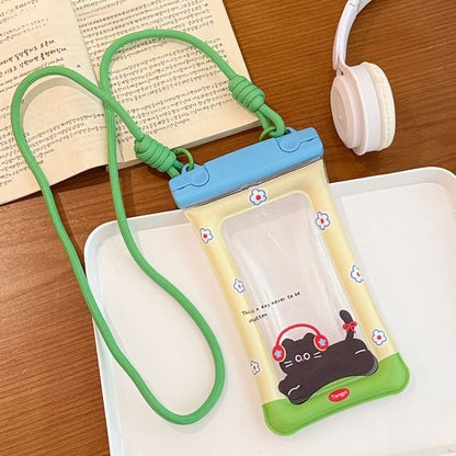 Cartoon Touchscreen Waterproof Crossbody Phone Pouch (Various Designs)