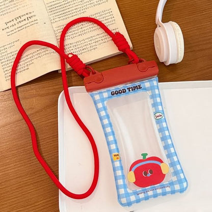 Cartoon Touchscreen Waterproof Crossbody Phone Pouch (Various Designs)