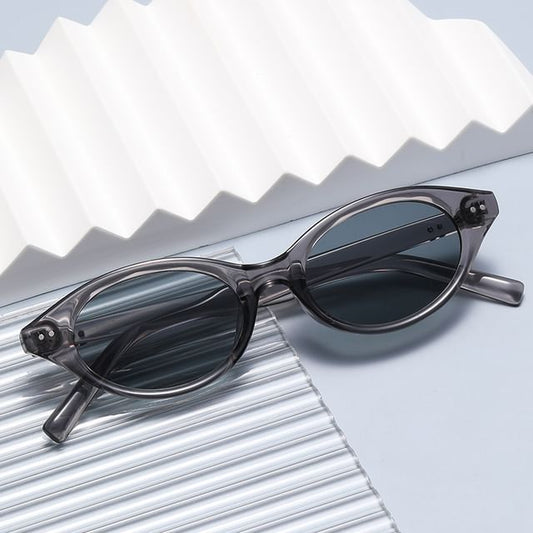 Translucent Oval Sunglasses