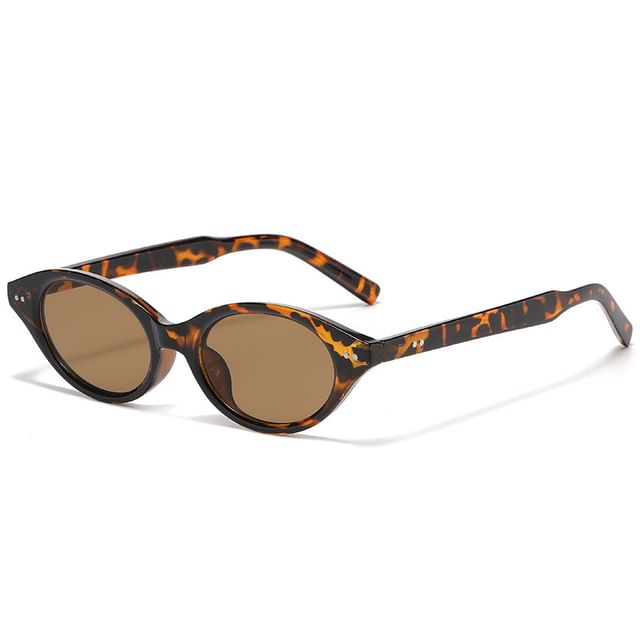Translucent Oval Sunglasses