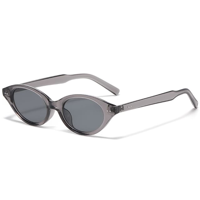 Translucent Oval Sunglasses