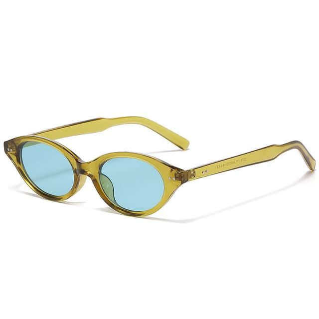 Translucent Oval Sunglasses