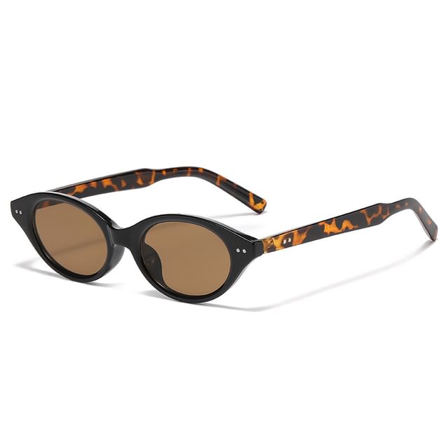 Translucent Oval Sunglasses