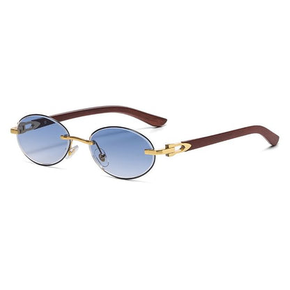 Oval Thin Frame Sunglasses