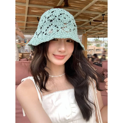 Crochet Straw Hat Bucket