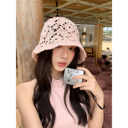 Crochet Straw Hat Bucket