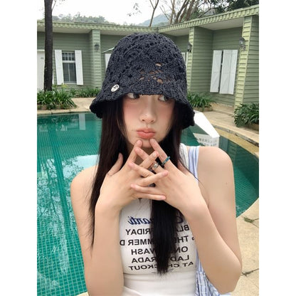 Crochet Straw Hat Bucket