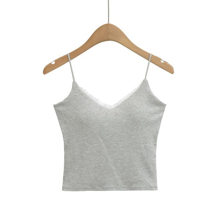 Lace-Trim Padded Camisole Top