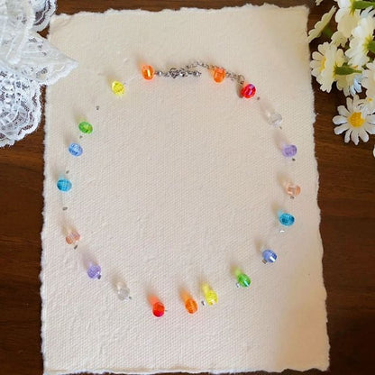 Beaded Rainbow Necklace