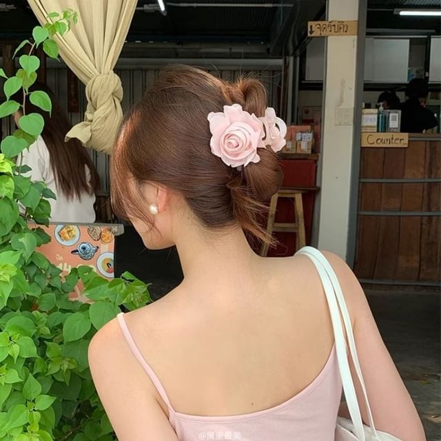 Claw Fabric Flower Hair