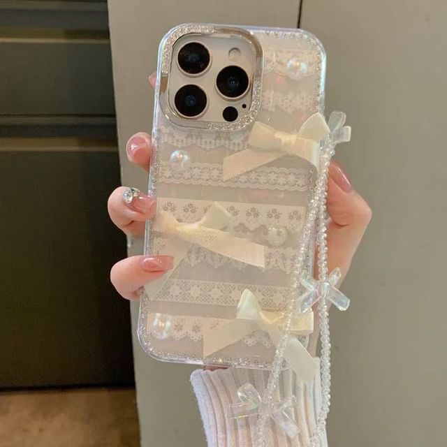 Case Print Phone Decoration Set Adhesive Strap / Ribbon Lace