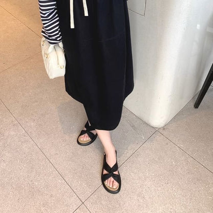 Knot Slingback Platform Sandals