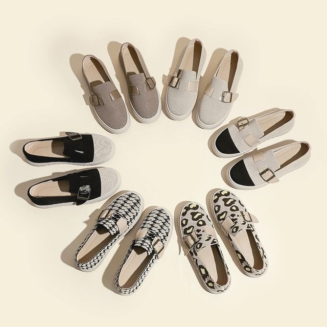 Buckled Platform Slip-Ons