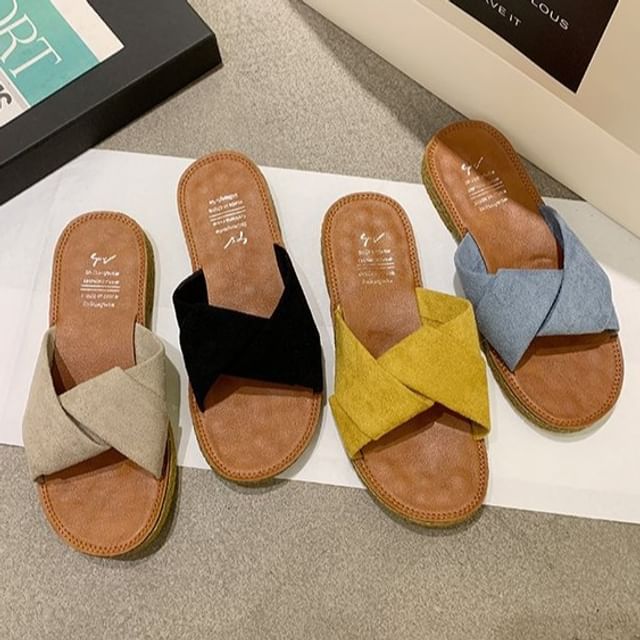 Criss Sandals Cross Slide