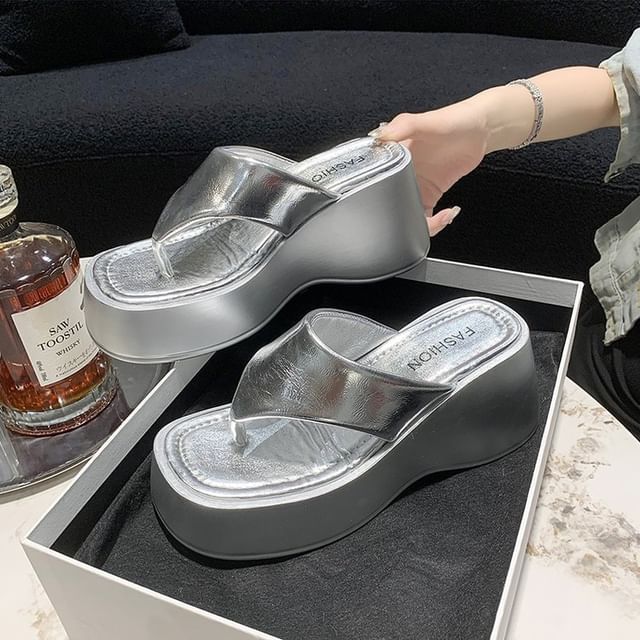 Flip-Flops Platform Heel Wedge