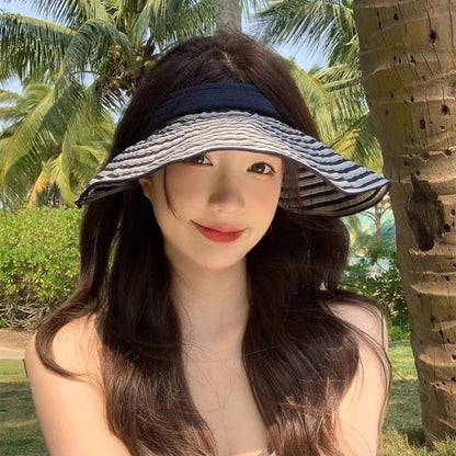 Brim Wide Visor Striped