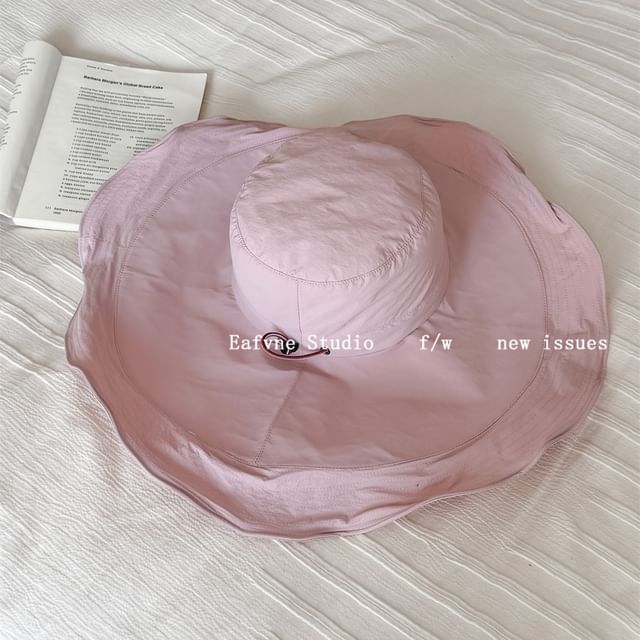 Bucket Hat Ruffle Plain Hiking