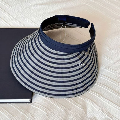 Brim Wide Visor Striped