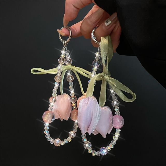 Flower with Phone Lanyard Pad