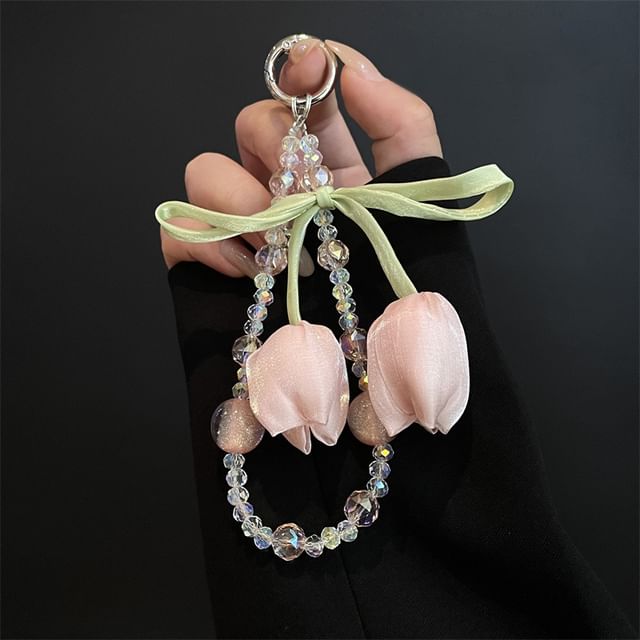 Flower with Phone Lanyard Pad